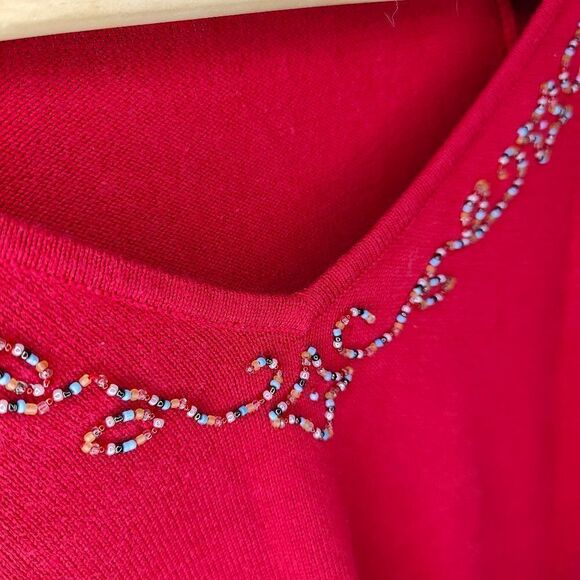 Xhilaration Y2K Fringe Beaded Boho Top - Picture 6 of 7